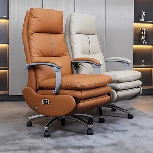 Sillón Reclinable Eléctrico Ergonómico de Respaldo Alto 160 °   Silla Ejecutiva de Oficina, Cómoda Silla de Jefe con Reposabrazos para Oficina - Product Image 1