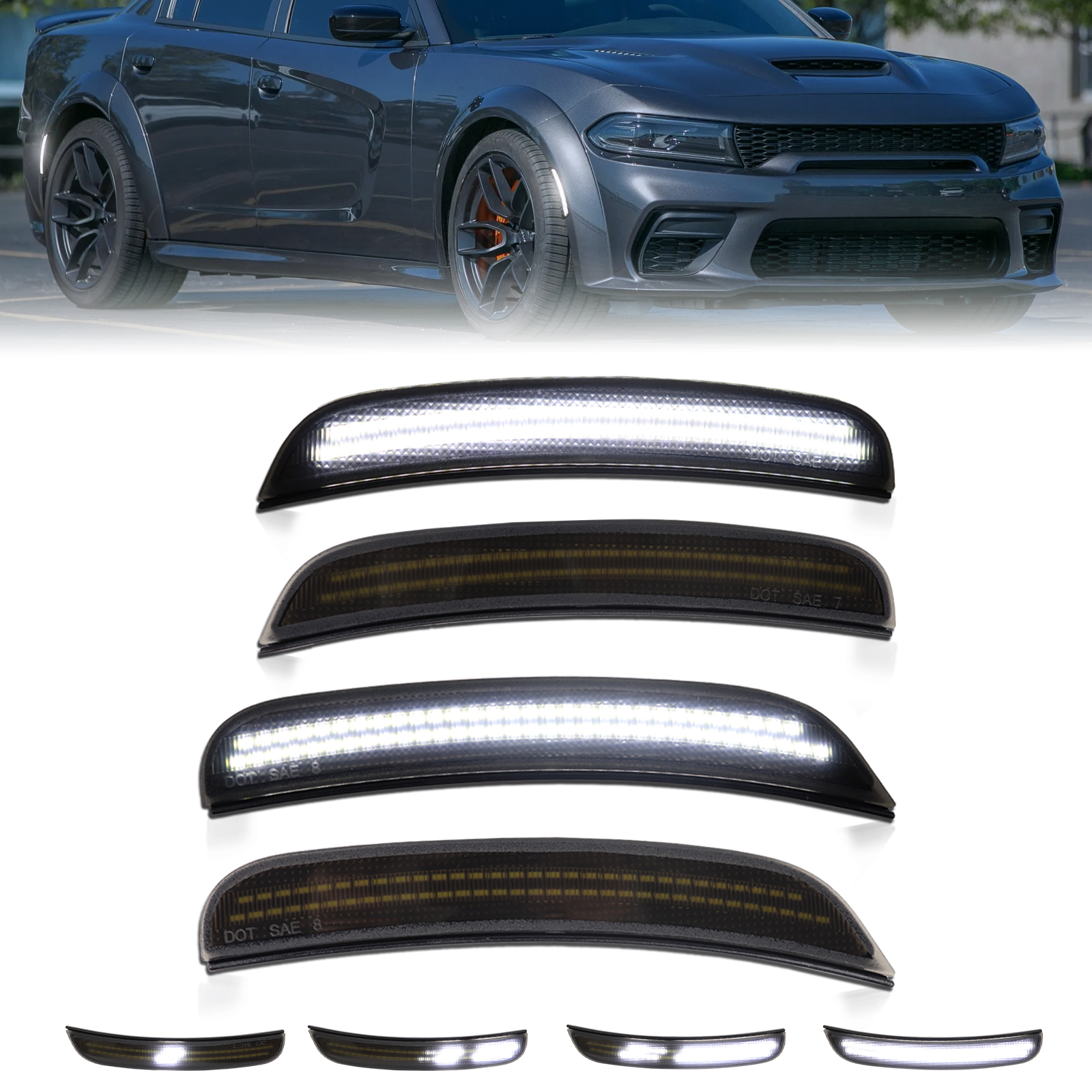 4x luci bianche-avvio dinamico