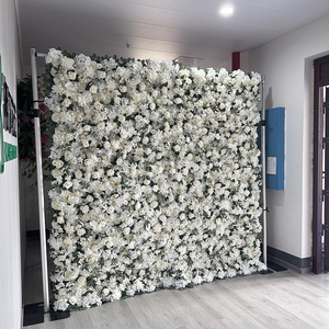Hoa Hồng Nhân Tạo tường với lá cuộn lên Hoa Tường Backdrop đám cưới Nhà Bên trang trí - Product Image 2