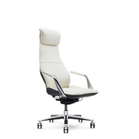 Chaise de bureau de direction de luxe Chaise de bureau en cuir véritable pleine fleur Chaise de bureau en cuir de luxe