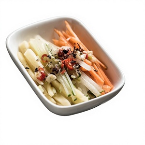 HENITUER MH0347-4 Plat à sauce rectangulaire en céramique de 4 pouces à bords arrondis avec rebord surélevé, assiette durable pour trempettes, idéal pour les restaurants - Product Image 1