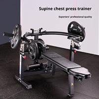 Machine de musculation professionnelle réglable pour pectoraux et épaules, position assise/allongée, à charge libre (Plate Press)