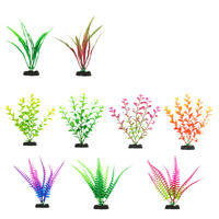 Plantes artificielles en plastique en gros PKY, décoration d'aquarium, ornement pour aquarium