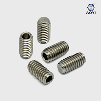 Vis sans tête hexagonale à six pans creux en acier inoxydable 304 OEM M3-10MM, système métrique, finition passive, filetage standard