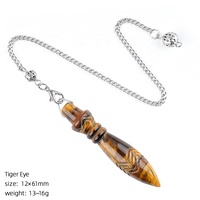 Pendentif pendule en quartz cristal naturel, baguette vintage, pour yoga et méditation, fréquence réglable, Thoth sacré, vente en gros