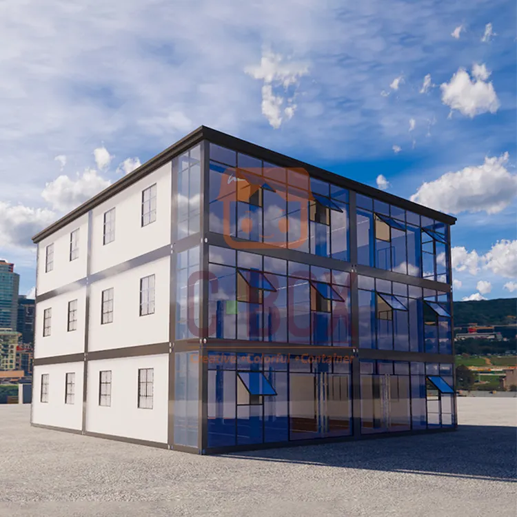 Cbox Wadah Teknologi Baru Rangka Struktur Baja Kantor Wadah Dapat Dilepas Rumah Sebagai Gedung Kantor Asrama