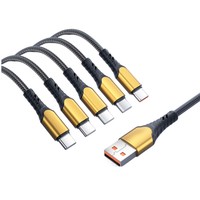 Nuevo Cable de Carga Múltiple USB C 2026, 100W, Múltiples Puertos para Teléfono, Tableta, Portátil, Trenzado Resistente de 1.3 Metros, Varios Diseños