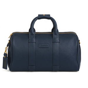 Vintage Genuine Leather Luxury Casual Duffel <b>Bag</b> Polyester Lining Zipper Portable Travel Weekender Gym Sports High Quality Soft - Product Image 1