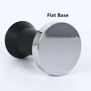 Prensador de Café Reutilizable Personalizado con Mango de Metal y Plástico, Base Plana de 51mm/53mm/58mm para Espresso - Product Image 4