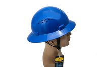 Casque de sécurité de construction approuvé par la Z89.1-2014 ANSI Casque de sécurité à bord complet avec évents Matériau HDPE sécurisé pour la protection des travailleurs