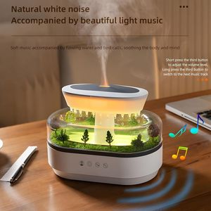 Humidificador de Escritorio con Difusor de Niebla en Forma de Gota de Lluvia y Luz LED para Dormitorio y Uso Doméstico - Product Image 6