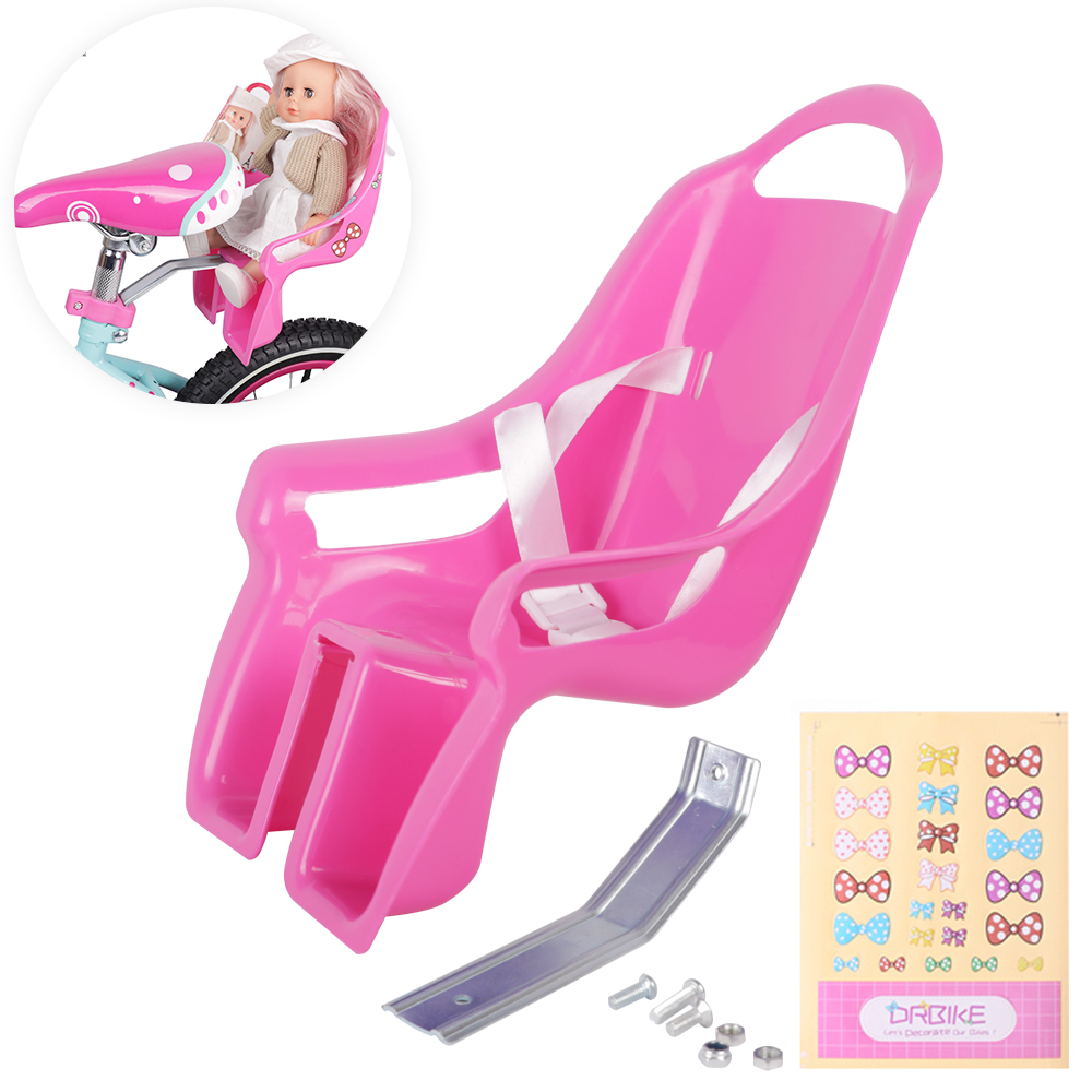 Asiento De Bicicleta Para Muñecas - Fácil Instalación, Rosa/Morado, Ideal Para Juego Imaginativo De Niñas