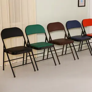 Складные столы для мероприятий, оптовая продажа, Открытый Банкетный стул из ПВХ, металлический каркас, стул