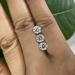 Kim cương nhân tạo Starsgem <span class=keywords><strong>0.5</strong></span> <span class=keywords><strong>carat</strong></span>, không chứng nhận IGI, hình tròn, mọc trong phòng thí nghiệm, tổng hợp bằng phương pháp HPHT CVD - Product Image 2