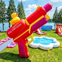 Pistolet à eau géant d'été sur le thème des dessins animés, accessoires pour parcs aquatiques, points touristiques, centres commerciaux, présentoirs personnalisables et photogéniques pour attirer les clients