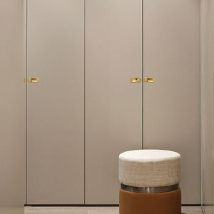 Modern <b>Cabinet</b> Door Concealed Handle Oval Zinc Alloy Minimalist Design Drawer Hardware Easy Installation - Product Image 4