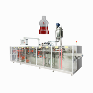 Máquina automática de llenado y sellado de bolsas tipo doypack Máquina envasadora de bolsas <span class=keywords><strong>con</strong></span> boquilla para sopa líquida - Product Image 1