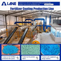 Línea de Producción de Urea Recubierta de PU LANE, Tambor Rotatorio Granular de Liberación Lenta, Planta de Fabricación Industrial Automatizada Personalizada