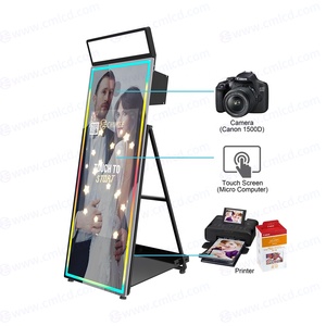 Ổn định tất cả trong một máy tính 72 inch LCD cảm ứng màn hình monitor Selfie kiosk Photo Booth cho Đảng tổ chức sự kiện với điền vào ánh sáng - Product Image 2