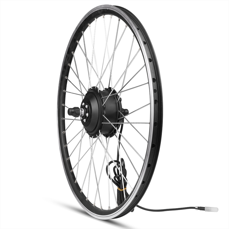 Kit de conversion de vélo électrique 36V 48V 350W 500W pour roue avant moteur sans balais LCD 26 pouces 700c pour vélo électrique batterie au lithium