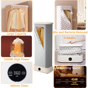 Household 1000w High Power Low Noise Mite and Bacterial Removal Timer <strong>Folding</strong> Electric Freestanding <strong>Clothes</strong> Dryer <strong>Machine</strong> - Product Image 6