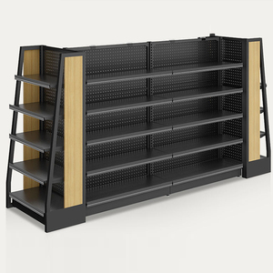 Nhà máy cung cấp giá tốt nhất tùy chỉnh bán buôn bền màu đen siêu thị Kệ <span class=keywords><strong>Rack</strong></span> hiển thị - Product Image 6