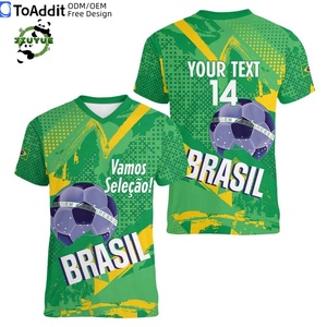 Maillots <span class=keywords><strong>de</strong></span> football personnalisés du Brésil, version joueur, tenue <span class=keywords><strong>de</strong></span> football 2026, uniforme <span class=keywords><strong>de</strong></span> football, maillots <span class=keywords><strong>de</strong></span> football - Product Image 5