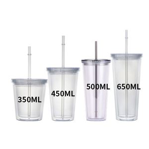 Wholesale Clear Water <b>Cup</b> PlasticBubble Tea <b>Cup</b> <b>Large</b> Capacity Promotional Custom Water <b>Cup</b> for Event - Product Image 5