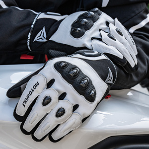 Gants de moto MOTOWOLF à motif à carreaux, gants de course de haute qualité en <span class=keywords><strong>cuir</strong></span> - Product Image 1