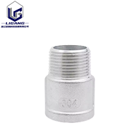 Conector de Tubería Hexagonal Pulido 316L Directo de Fábrica, Junta Macho-Hembra BSP NPT de 1/2 a 4 Pulgadas para Procesamiento Químico