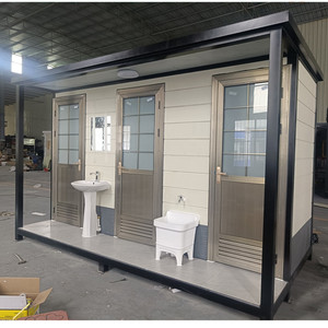 Thép chất lượng cao di động nhà vệ sinh prefab với vòi hoa sen thân thiện với môi thiết kế bền cho khu vực danh lam thắng cảnh & sử dụng ngoài trời - Product Image 5
