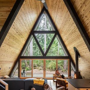 Maisons préfabriquées en vente chaude Maisons en <span class=keywords><strong>A</strong></span> Maisons triangulaires Villas de luxe préfabriquées - Product Image 2