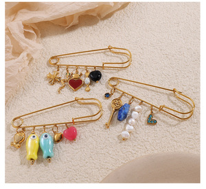 Broche grande simples <span class=keywords><strong>DIY</strong></span> com Pin Button-up para calças e saias Broche de aço inoxidável que ajuda as mulheres a moldar suas cinturas - Product Image 4