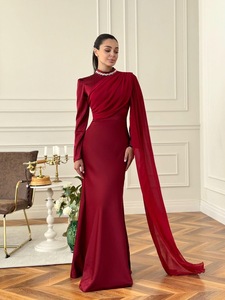 <span class=keywords><strong>Abito</strong></span> da Sera <span class=keywords><strong>Elegante</strong></span> su Misura a Maniche Lunghe per Donne - Vestito Formale Aderente con Silhouette Sofisticata, Ideale - Product Image 6