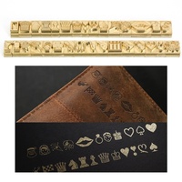 Juego de 26 Letras del Alfabeto para Estampado en Caliente, Sellos de Relieve PET para Aplicaciones en Papel/PVC/Plástico, Tamaño 8mm, Genérico