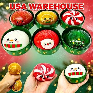 72PACK USA Almacén Pre-venta Juguetes Antiestrés de Navidad con Forma de Dumplings, Regalos para Calcetines Navideños, Juguetes Antiestrés para Niños - Product Image 1