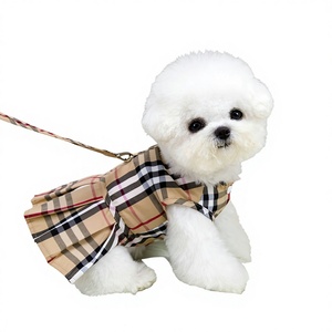 Ropa para mascotas: Falda fina <span class=keywords><strong>de</strong></span> verano a cuadros estilo casual académico y americano para parejas <span class=keywords><strong>de</strong></span> <span class=keywords><strong>perros</strong></span> y gatos, 26 faldas estilo americano - Product Image 1