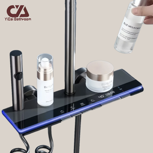 Nuovo Design Set <span class=keywords><strong>Doccia</strong></span> Grigio Canna di Fucile, <span class=keywords><strong>Doccia</strong></span> a Parete <span class=keywords><strong>con</strong></span> Quattro Funzioni, Set <span class=keywords><strong>Doccia</strong></span> <span class=keywords><strong>con</strong></span> Rubinetto e Display Digitale LED - Product Image 6