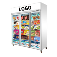 Réfrigérateur de présentation pour supermarché commercial, porte simple, double ou triple en verre, réfrigérateur à bière, refroidisseur de boissons, congélateur et refroidisseur