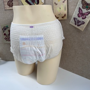 Logo personalizzato Private Label signora morbida per la cura della pelle monouso Sleepy mutandine periodiche per il flusso pesante periodi mestruali pantaloni a pelo - Product Image 3