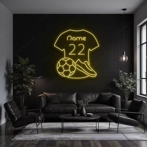Enseigne néon LED personnalisée avec impressions Kaw, étanche, motif maillot de football, pour bar, décoration murale de maison, décoration de fête - Product Image 2