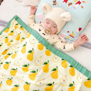 Fabricante personalizado Impresión digital Calidad Super Suave Bebé 4 Capas Algodón orgánico Muselina Baby Dream Manta - Product Image 4