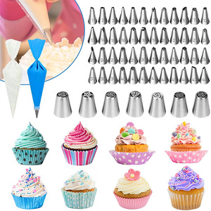 Utensilios <span class=keywords><strong>de</strong></span> Repostería: Herramientas <span class=keywords><strong>de</strong></span> Decoración <span class=keywords><strong>de</strong></span> Pasteles, Alisador <span class=keywords><strong>de</strong></span> Silicona, Raspador, Soporte Giratorio, Juego <span class=keywords><strong>de</strong></span> Boquillas para Decorar, Cupcake DIY, Comida para Fiestas - Product Image 4
