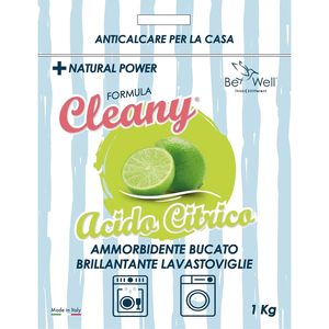 Poudre d'acide citrique Cleany 1 kg, adoucissant naturel pour le linge - Product Image 2
