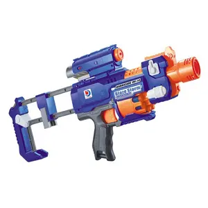 Armas de brinquedo de alta qualidade, para meninos, crianças, macias, bala elétrica, ejecting, tiro, plástico, conjunto com b/o