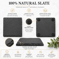 Sous-verres en ardoise personnalisés en forme de cœur pour les faveurs de mariage, sous-verres en pierre imprimés UV personnalisés pour une décoration de table romantique