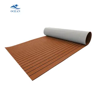 Tapete de piso de barco personalizado para ocean sport, madeira de teca artificial de espuma EVA, design tradicional para aplicação ao ar livre em Sea Deck
