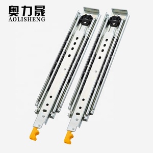 AOLISHENG Industrielle 34 Zoll 2,5mm Dicke <span class=keywords><strong>3</strong></span> Falten Ausstellung Heavy Duty Drawer Slide Schiene Mit Locking - Product Image 1