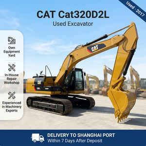Excavadora usada Caterpillar 320D de 20 toneladas, equipo de movimiento de tierras en buen estado, actualmente en stock en Shanghái. - Product Image 1
