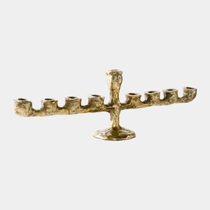 Porte-bougie en métal durable avec finition martelée argentée pour la décoration de la maison, design en acier inoxydable - Product Image 4